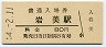 山陰本線・岩美駅(80円券・昭和54年)