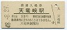 飯田線・天竜峡駅(30円券・昭和48年)
