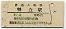 常磐線・神立駅(30円券・昭和50年)
