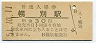 室蘭本線・幌別駅(30円券・昭和51年)