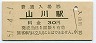 指宿枕崎線・山川駅(30円券・昭和51年)