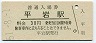 大糸線・平岩駅(30円券・昭和51年)