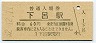 高山本線・下呂駅(60円券・昭和52年)