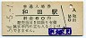 奥羽本線・和田駅(60円券・昭和54年)