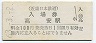 近畿日本鉄道・高安駅(100円券・昭和63年)