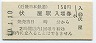 近畿日本鉄道・伏屋駅(150円券・平成10年)