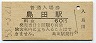 山陽本線・島田駅(60円券・昭和53年)
