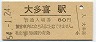 三セク化★木原線・大多喜駅(80円券・昭和54年)