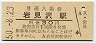 函館本線・岩見沢駅(30円券・昭和50年)