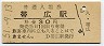 根室本線・帯広駅(30円券・昭和51年)4895