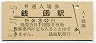 函館本線・銭函駅(30円券・昭和51年)