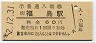 東北本線・福島駅(60円券・昭和52年)