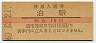 三セク化★北陸本線・泊駅(10円券・昭和40年)