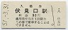 改称駅★名古屋鉄道・伏見口駅(90円券・昭和57年)