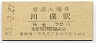 東武鉄道・川俣駅(70円券・昭和55年)