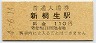 橙地紋★東武鉄道・新桐生駅(110円券・平成4年)