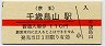 赤線★京王帝都電鉄・千歳烏山駅(110円券)