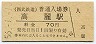西武鉄道・高麗駅(70円券・昭和56年)