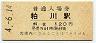 上毛電気鉄道・粕川駅(120円券・平成4年)0182