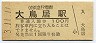 京浜急行電鉄・大鳥居駅(100円券・平成3年)