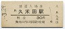 阪和線・久米田駅(30円券)