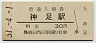 改称駅★東海道本線・神足駅(30円券・昭和51年)