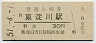 東海道本線・東淀川駅(30円券・昭和51年)