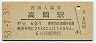 北陸本線・高岡駅(60円券・昭和53年)