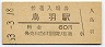 参宮線・鳥羽駅(60円券・昭和53年)
