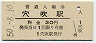 徳島本線・穴吹駅(30円券・昭和50年)