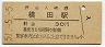 久留里線・横田駅(30円券・昭和51年)