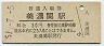 三セク化★越美南線・美濃関駅(30円券・昭和51年)