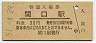 三セク化★越美南線・関口駅(30円券・昭和51年)