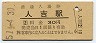 肥薩線・人吉駅(30円券・昭和51年)
