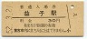 三セク化★真岡線・益子駅(30円券・昭和52年)