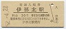 飯田線・伊那北駅(30円券・昭和52年)