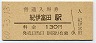 無人化最終日★紀勢本線・紀伊富田駅(130円券・昭和60年)