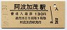 徳島本線・阿波加茂駅(130円券・昭和60年)