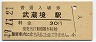 中央本線・武蔵境駅(30円券・昭和49年)