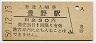 信越本線・豊野駅(30円券・昭和50年)
