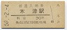 関西本線・木津駅(30円券・昭和50年)