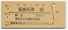 外房線・安房天津駅(30円券・昭和51年)