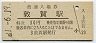 北陸本線・敦賀駅(30円券・昭和51年)