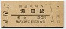 東海道本線・瀬田駅(30円券・昭和51年)