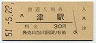紀勢本線・津駅(30円券・昭和51年)