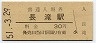 阪和線・長滝駅(30円券・昭和51年)