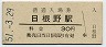 阪和線・日根野駅(30円券・昭和51年)