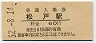 常磐線・松戸駅(60円券・昭和52年)