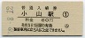 東北本線・小山駅(60円券・昭和52年)