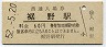 御殿場線・裾野駅(60円券・昭和52年)
